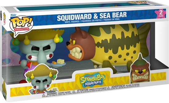 Funko Pop! Animation: Spongebob Squarepants - Squidward & Sea Bear 2 pack