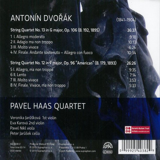 Pavel Haas Quartet - Dvo?ák: String Quartets In G Major, Op. 106 & F Major, Op. 96 "American" (2 LP)