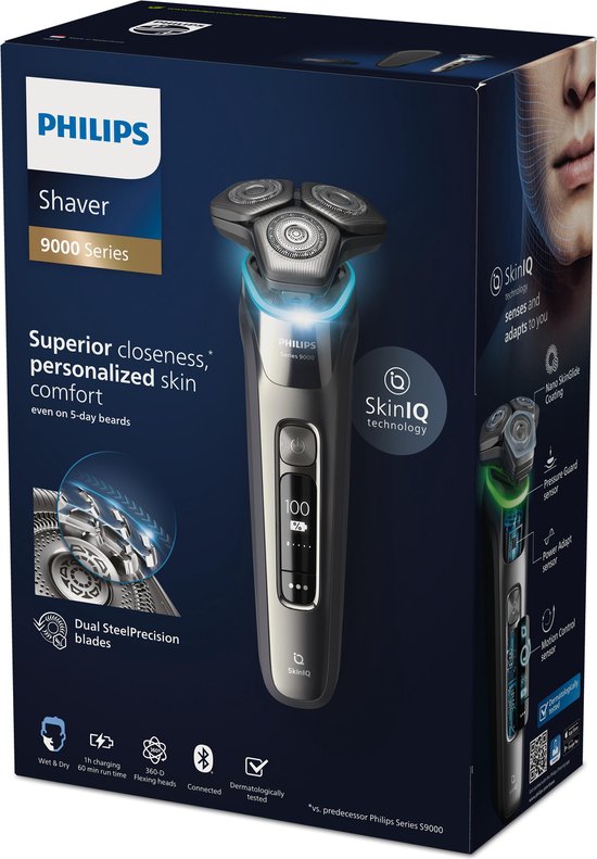 Philips Shaver Series 9000 - S9974/35 - Scheerapparaat voor mannen - Zilver