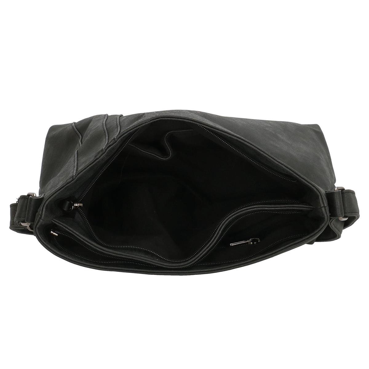 Enrico Benetti Lauren 66433 Dames schoudertas crossbody tas - Zwart