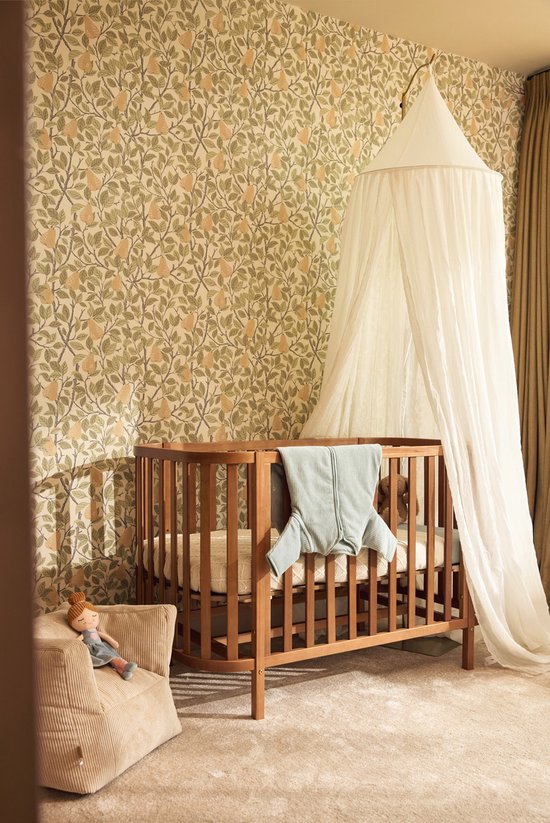 Baby-Klamboe-Vintage Jollein - Baby Klamboe Vintage Ivory - Katoen - Polyester - Baby Sluier, Bed Hemeltje - 245cm