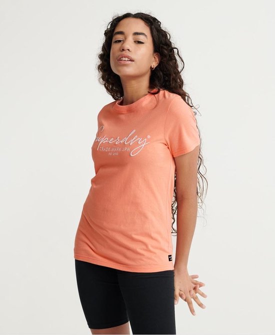 Superdry Alice Script Dames T-shirt - Maat L