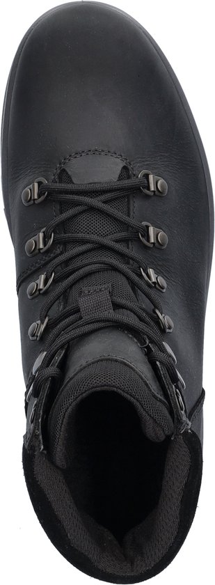 boot, hiking boot, leather, black, lacing