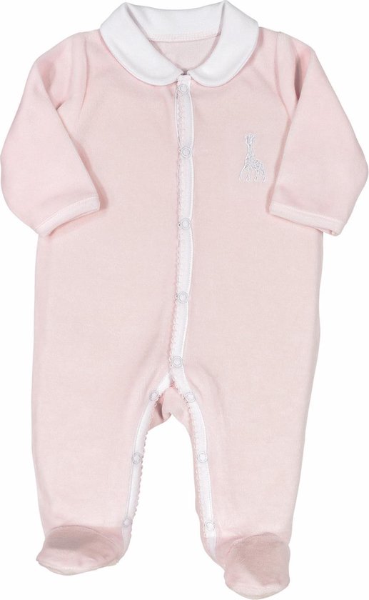 Sophie de giraf Maat 50 - boxpakje - met kraagje - velours - roze - 0 Maanden - 50 cm