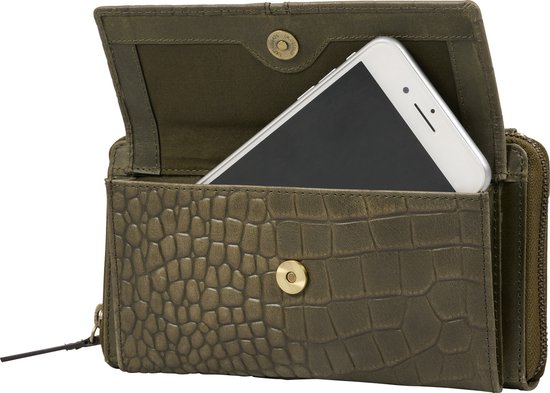 BURKELY Cool Colbie Dames Phone Wallet - Groen
