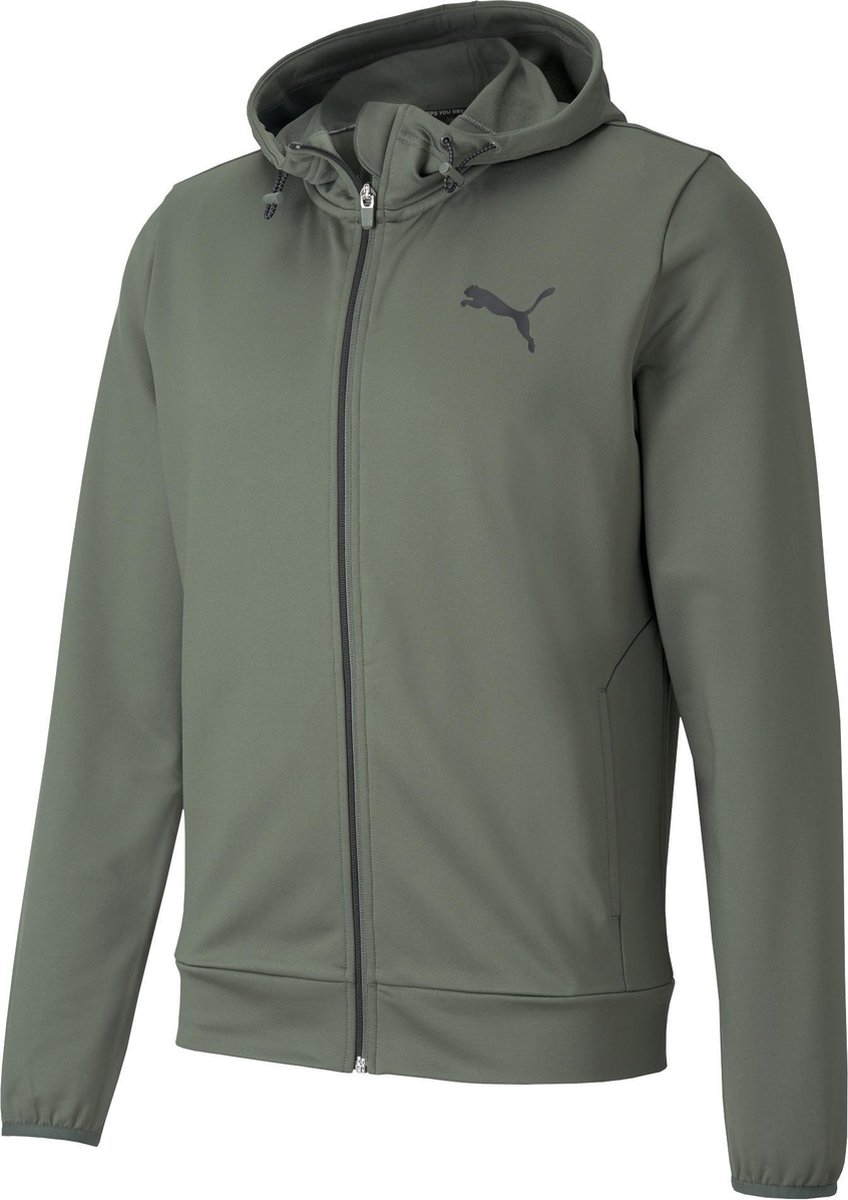 jas, hoodie, jacket, puma logo, grijze groen