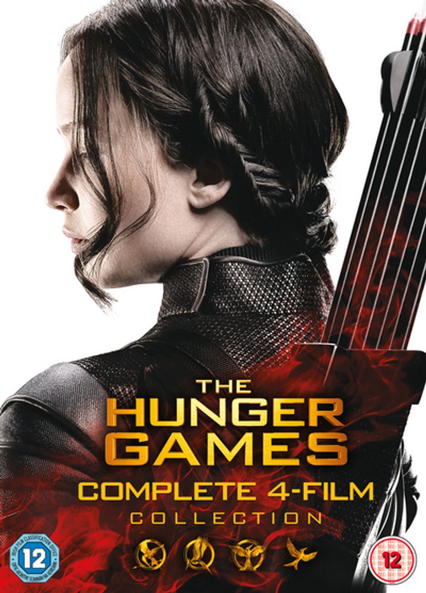 hunger games, boog, koker, vrouwelijk, poster