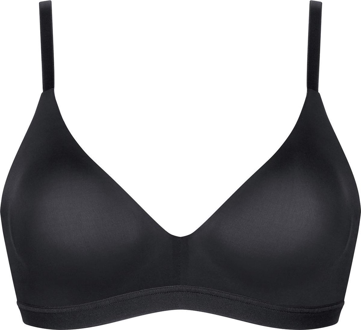 bh, black, bralette, wireless, strapless