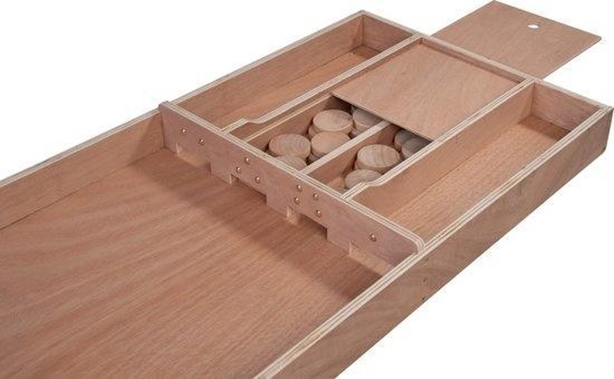 Longfield Sjoelbak Wedstrijd - 200X41 cm - incl. stenen