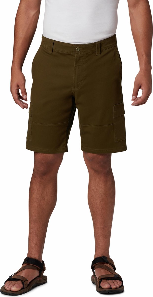 Columbia - Maat 46 - Ultimate Roc Flex Cargo Short Outdoorbroek Heren - New Olive