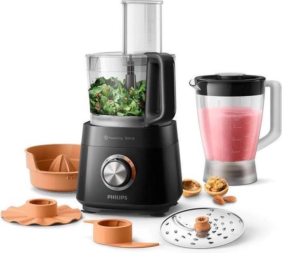 Philips Viva HR7510/10 - Foodprocessor – Zwart