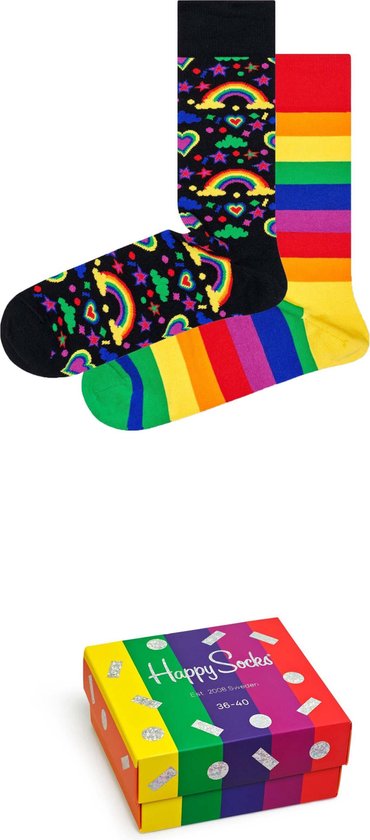 Happy Socks - Pride Giftbox - 41/46 - Unisex Geschenkset