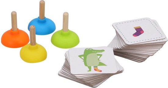 BS Toys Kinderspel Crocs’ Socks! - 52-delig Spel - Speelgoed 4 Jaar - Cadeau kind - Memory spelletjes - Actiespel