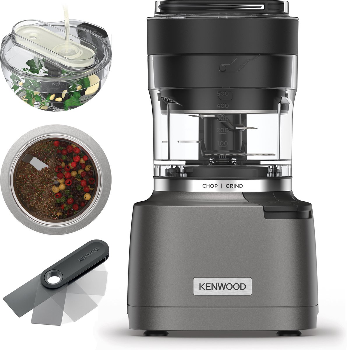Kenwood CHP80.000SI - Chopper - Duo Prep - Zilver