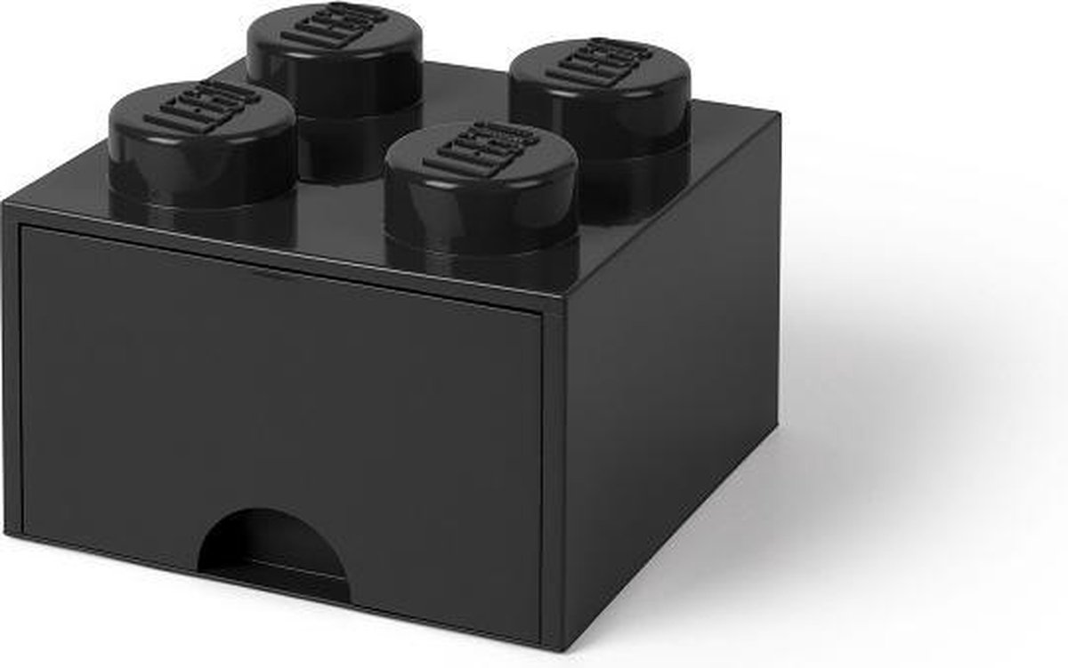 lego-stijl, bouwblok, zwart, vierkant, 6-studig