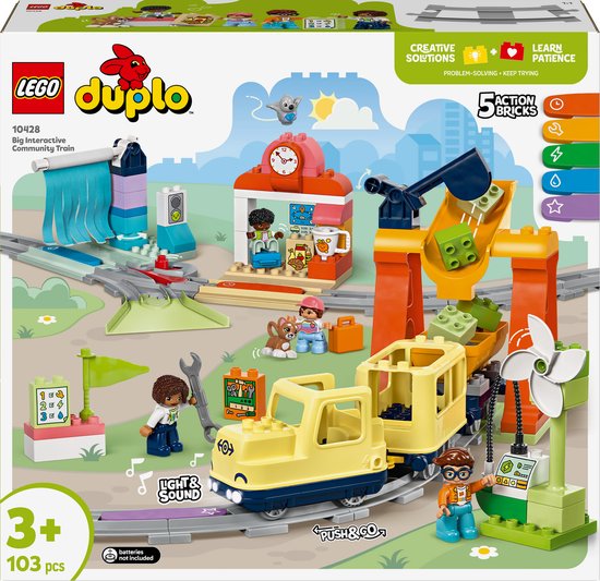 LEGO DUPLO - Stad Grote interactieve buurttrein set - 10428