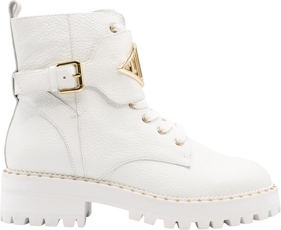 Liu Jo - maat 41 - Pink 127 Biker Dames Veterlaarzen - Wit