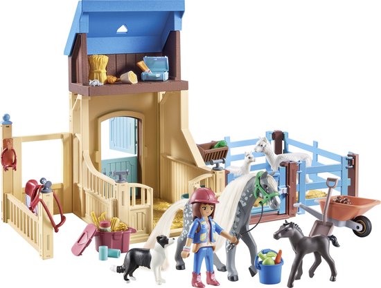 PLAYMOBIL Horses of Waterfall Amelia en Whisper speelset - 71353 Speelruimte, Buitenspeeltuin, Buitenshuis, Persoon