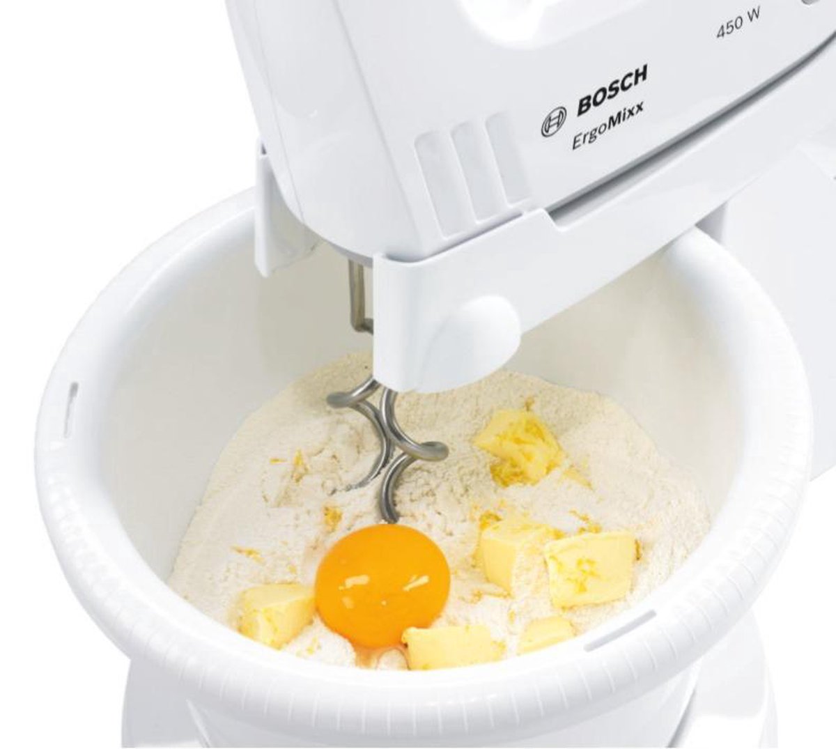 Bosch MFQ36460 ErgoMixx - Mixer - Incl mengkom - Wit