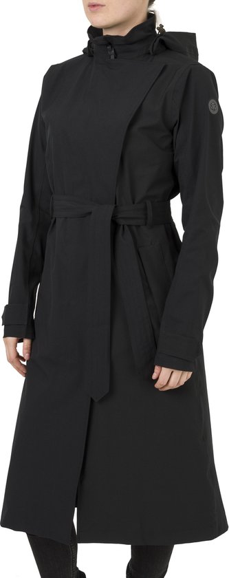 dgmoutlet-nl-AGU-Trench-Coat-Long-Regenjas-Urban-Outdoor-Dames-Zwart-XXL-10 AGU Maat XXL Trench Coat Long Regenjas Urban Outdoor Dames - Zwart