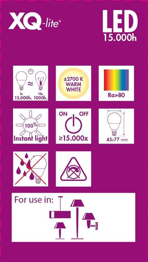 XQ-lite XQ1465 LED-lamp 4 W E14 A++