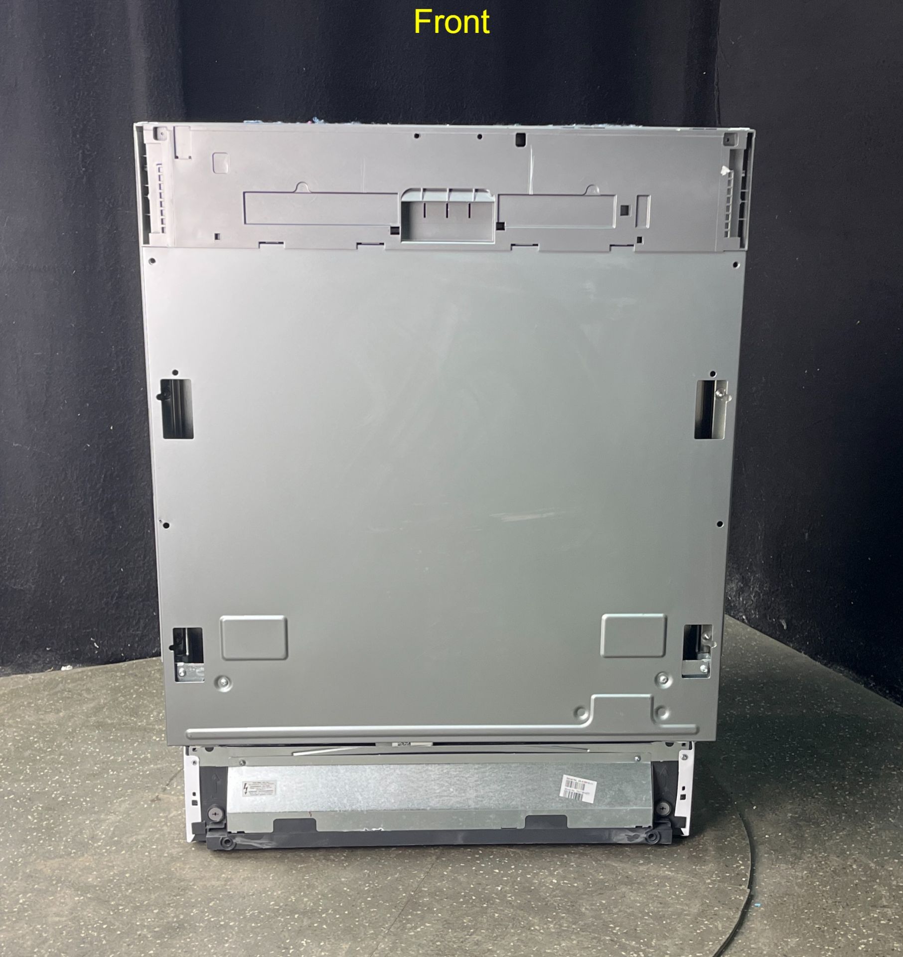 computer, server, rackmount, metal chassis, back view