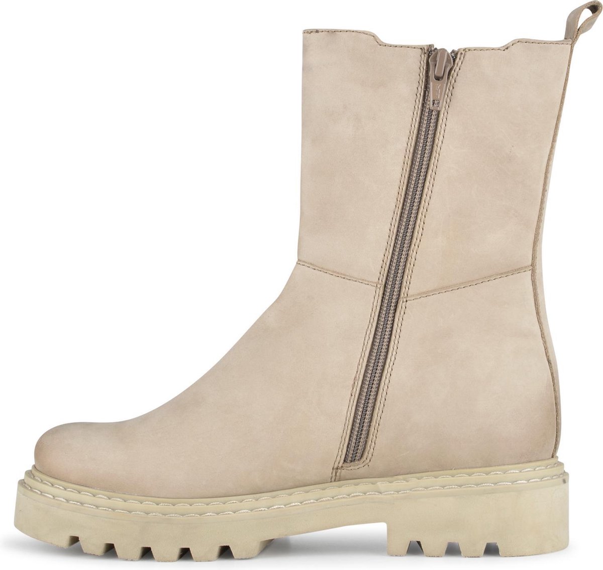 PS Poelman - Maat 40 - SATURNO Dames Chelsea Laarzen - Taupe