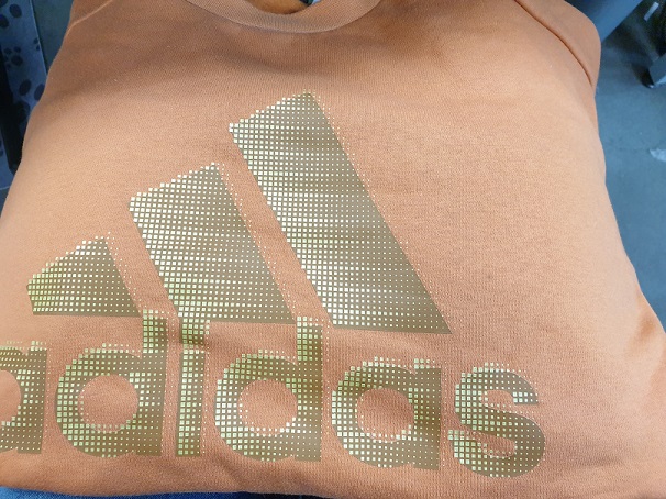 adidas - Maat XS - W Id Glam Sweat Dames Sporttrui - Tech Copper