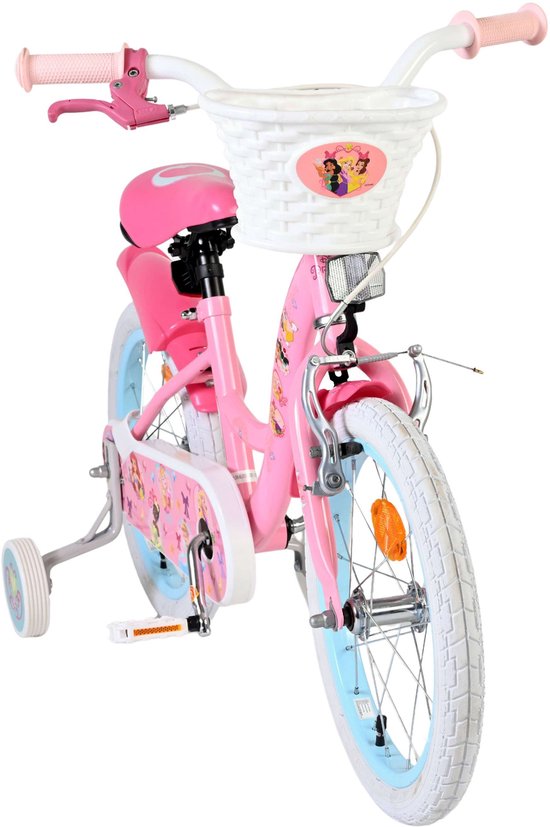 fiets, kinderfiets, pink, wiel, mand
