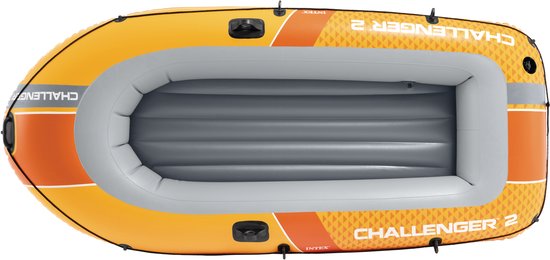 Intex Challenger 2 opblaasboot - 236 x 114 x 41 cm - Inclusief peddels en pomp