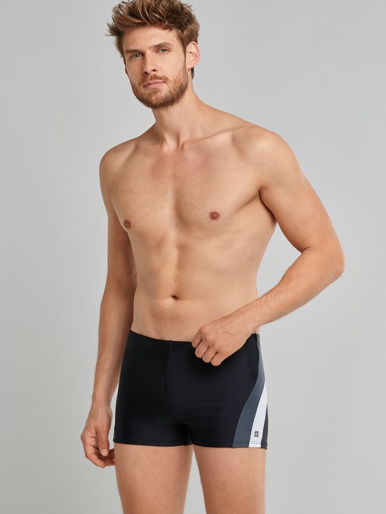 Schiesser Maat 3XL  Nautical Active Heren Zwembroek in gerecyclede tricot zijstrepen