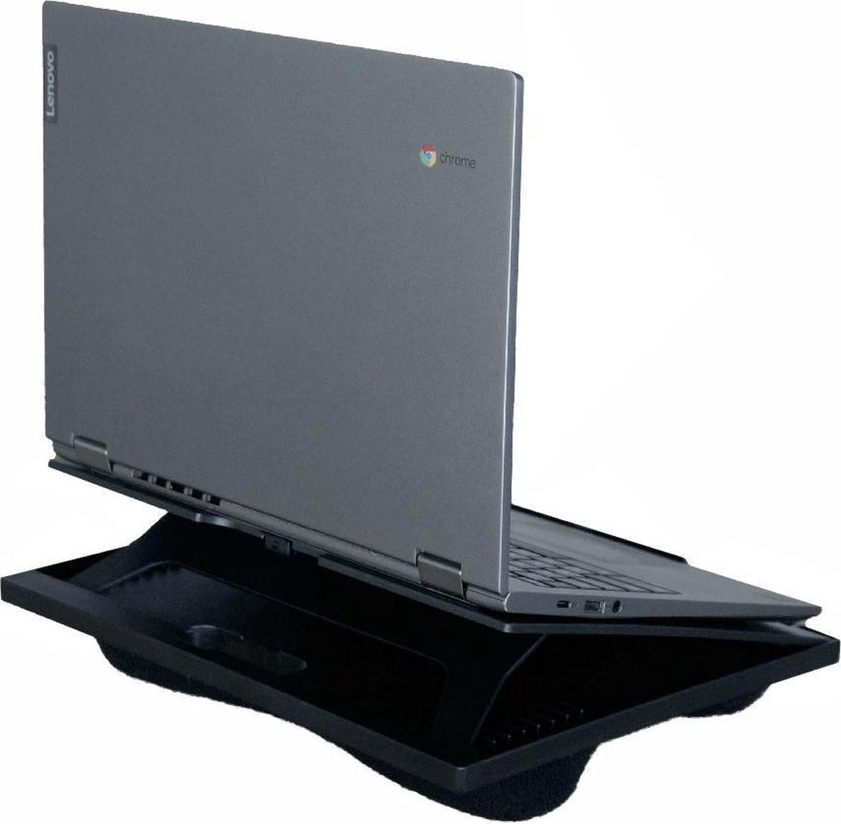 IVOL verstelbaar Laptopkussen kunststo  Zwart - Laptoptafel voor in Bed - Schootkussen - badstof