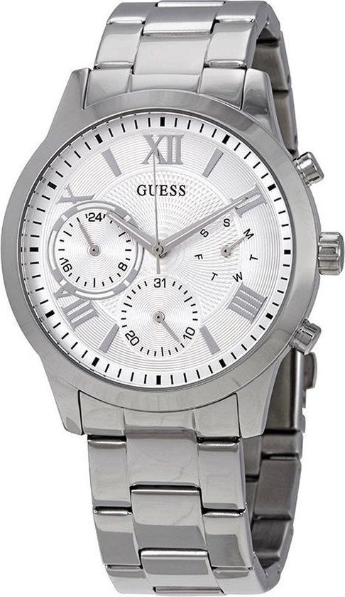 GUESS Watches - W1070L1 - horloge - Vrouwen - RVS - Zilverkleurig - 40 mm