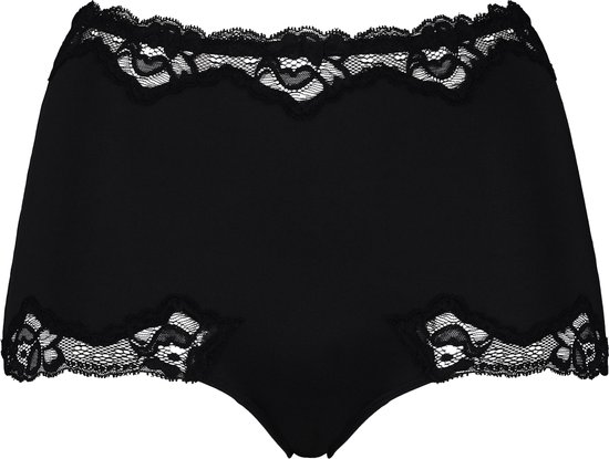 kleding, onderbroek, lila, kanten, zwart