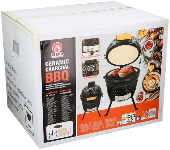 Barbecue ei-model - diameter 25 cm - houtskoolbarbecue / BBQ egg