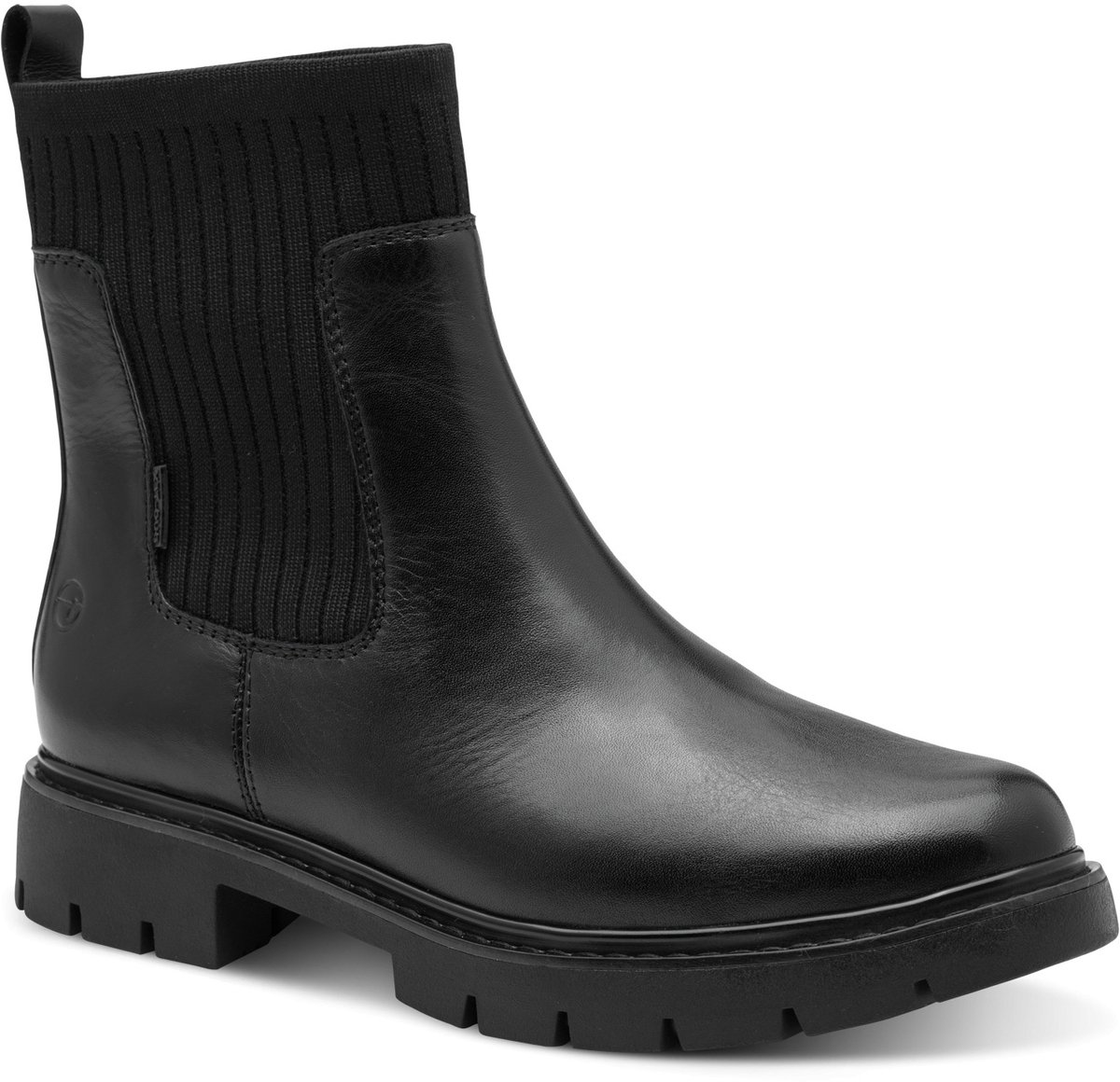 boot, bot Straf, black boot, slip-on, rugged sole