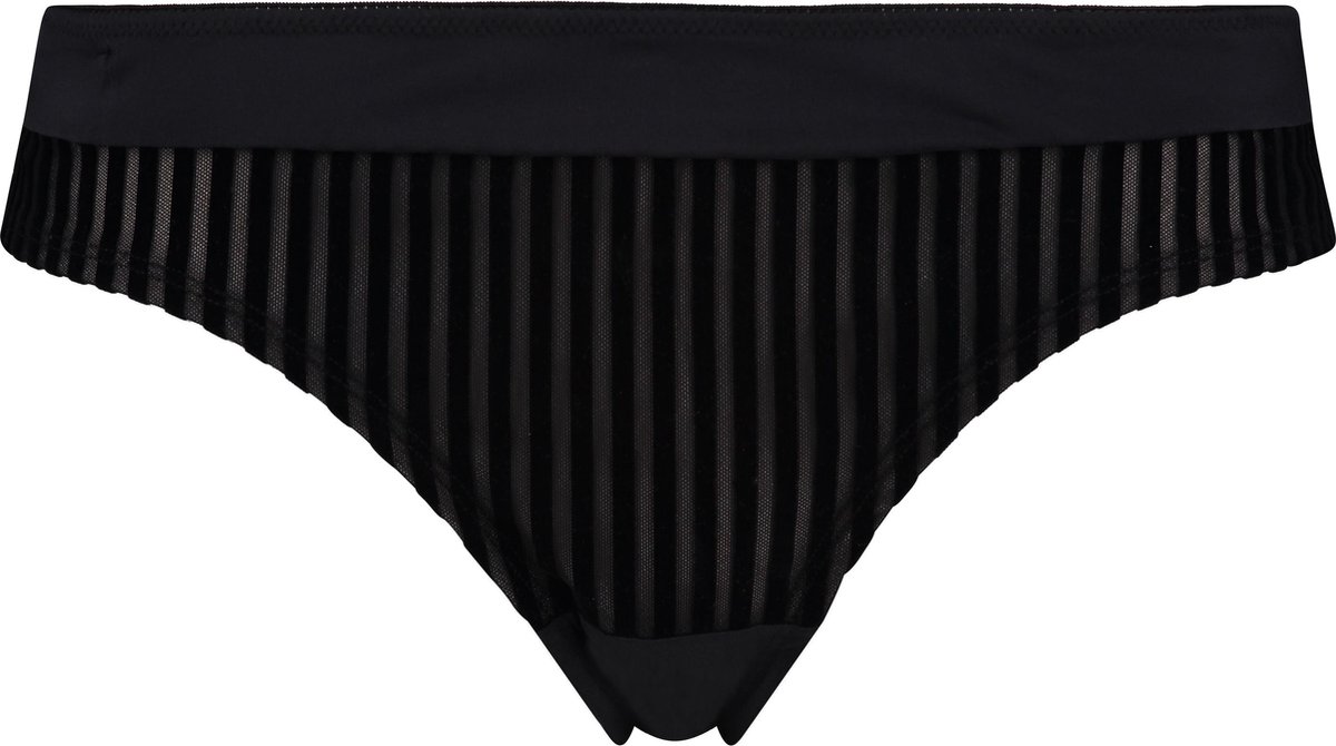 lingerie, slip, zwart, mesh, slipje