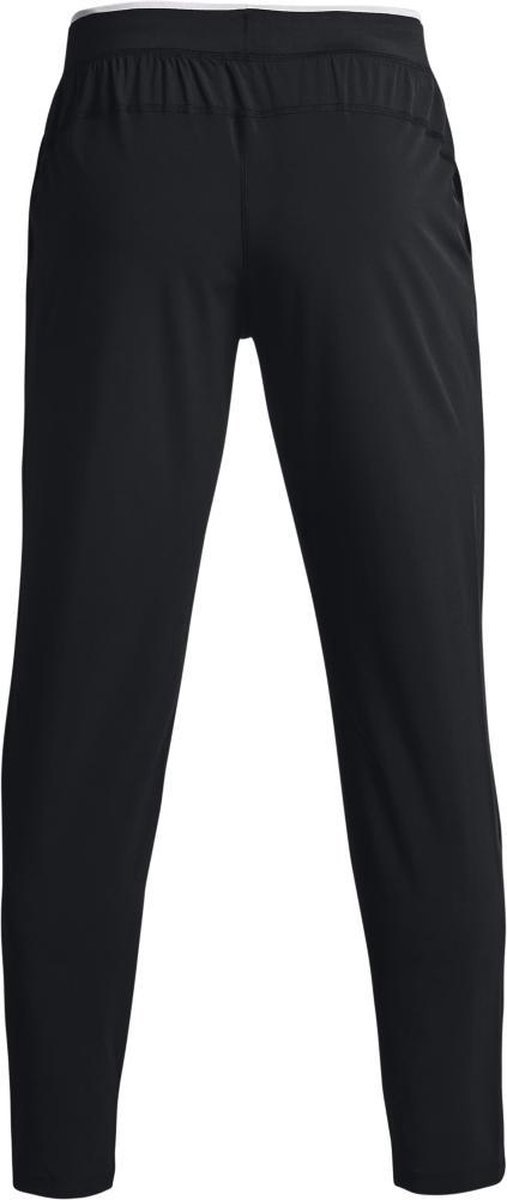 broek, zwart, comfortable, elastische taille, korte zakloze achterkant
