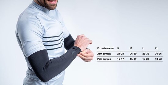 BBB Cycling - Maat S - ComfortArms Armstukken Wielrennen - Thermo Materiaal - Unisex Armwarmers Fiet