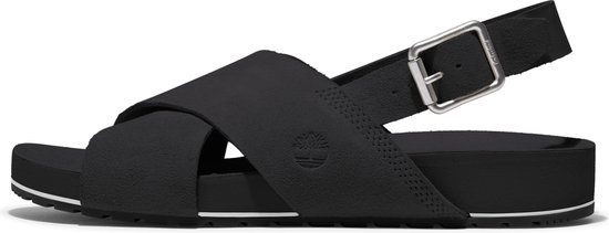 Timberland - maat 38 - Malibu Waves Basic X Strap Dames Sandalen - Jet Black