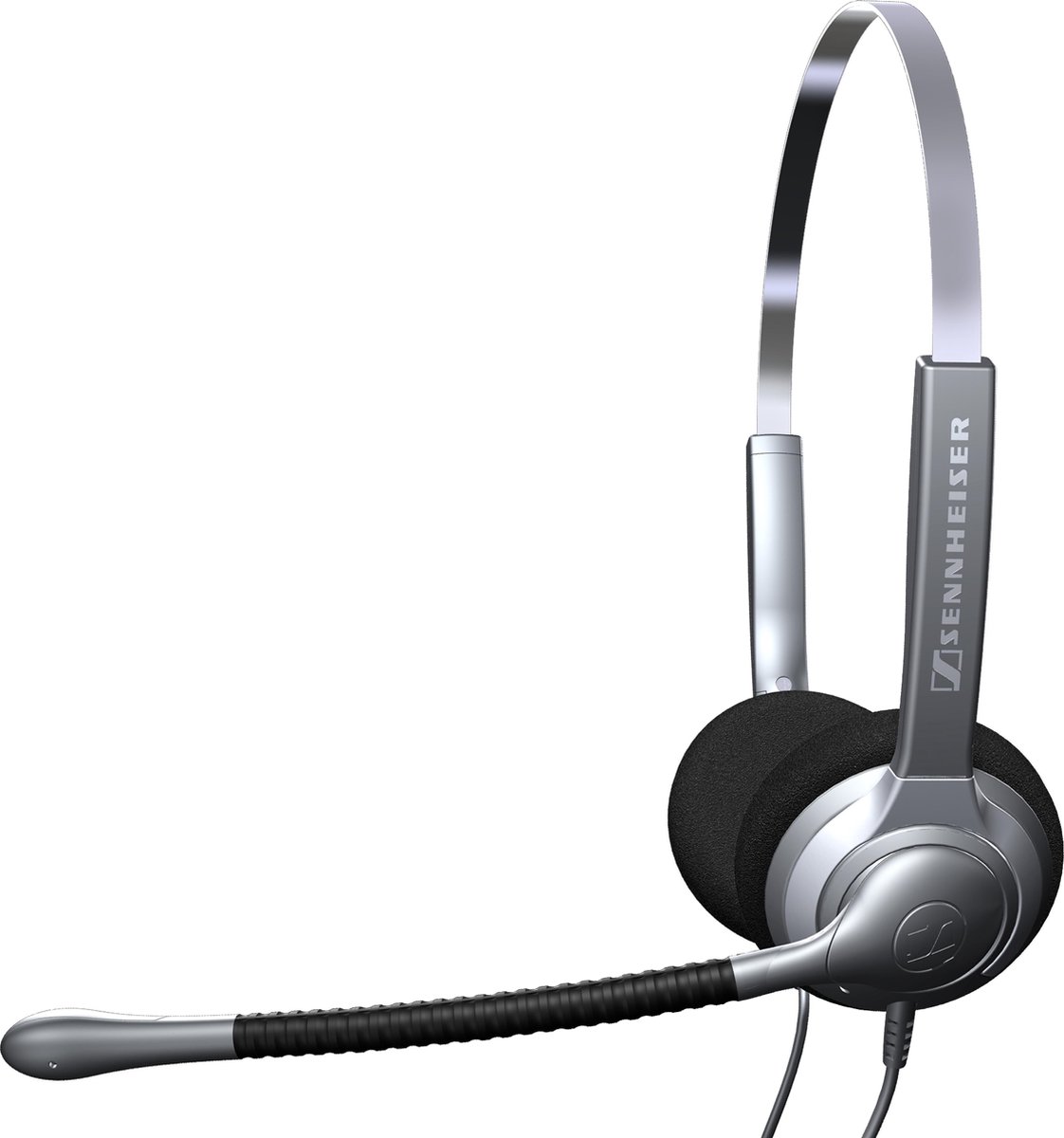 koptelefoon, headset, over-ear, microfoonarm, bedrade aansluiting