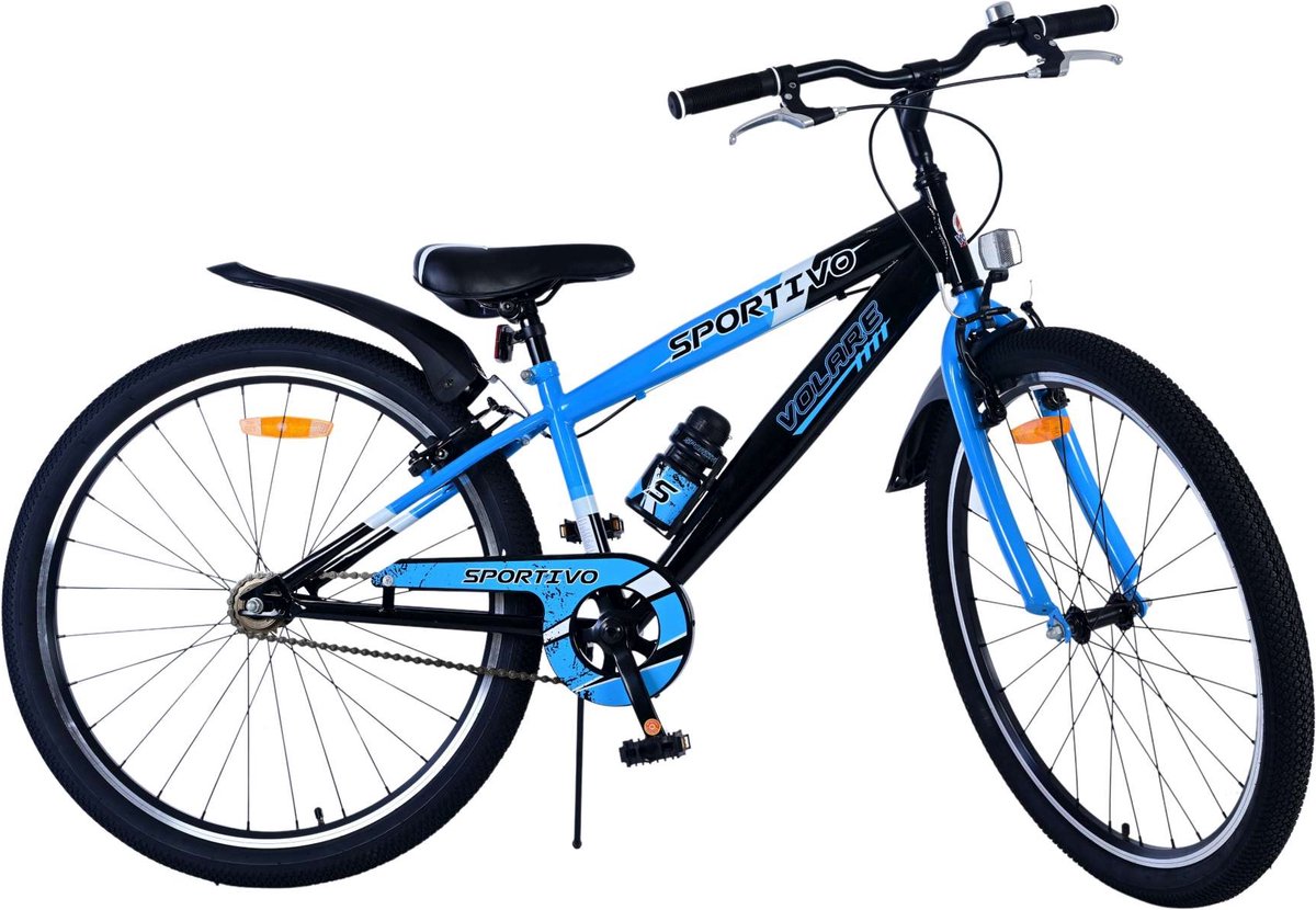 Volare Sportivo Kinderfiets - Jongens - 26 inch - Blauw Zwart - Twee Handremmen