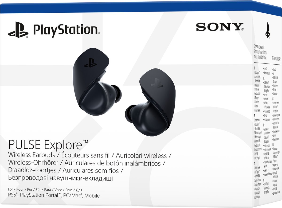 Sony PlayStation Pulse Explore - Draadloze oordopjes - Midnight Black