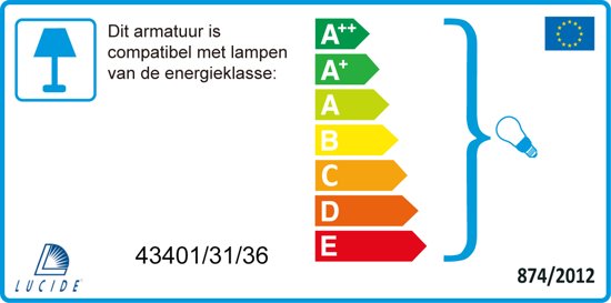 Lucide BRASSY-BIS - Hanglamp -  31 cm - Grijs
