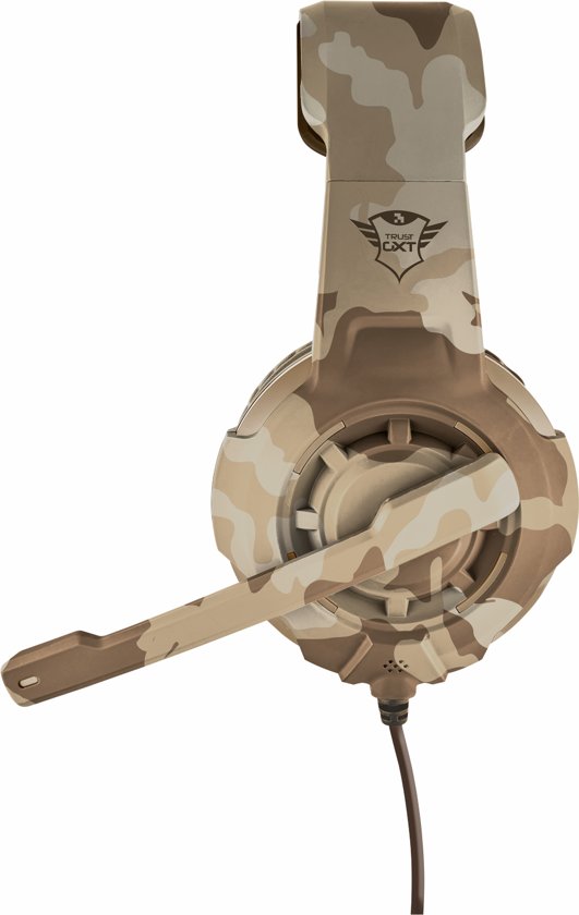 Trust GXT 310 Radius - On-ear Gaming Headset (PC + PS4 + Xbox One) - Desert Camouflage