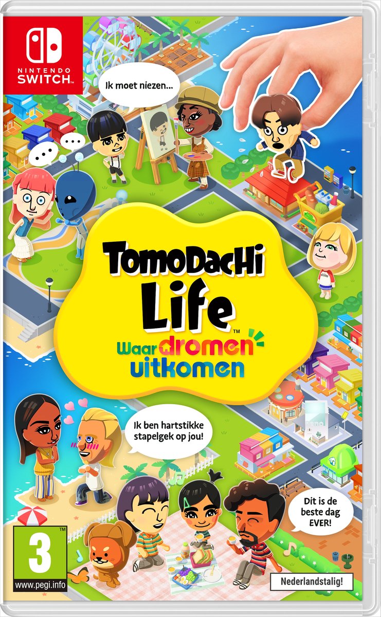 Nintendo Switch, TomoDachi Life, levenssimulatie, bordspel, multiplayer