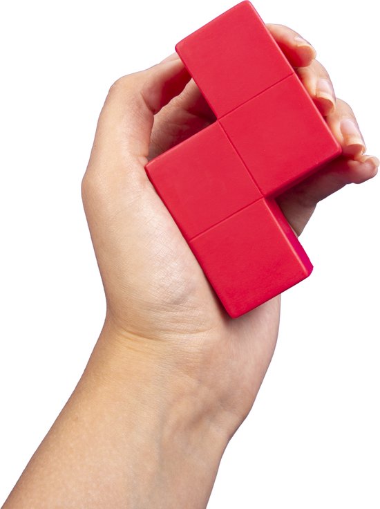 Tetris - Rode Z vorm - anti-stress knijper