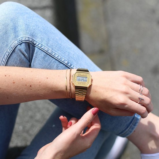 Casio Vintage Iconic A168WG-9EF Unisex Horloge 36,3 mm - Goudkleurig