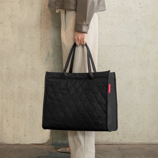 Reisenthel Daily Shopper - Schoudertas - 14L - Rhombus Black Zwart