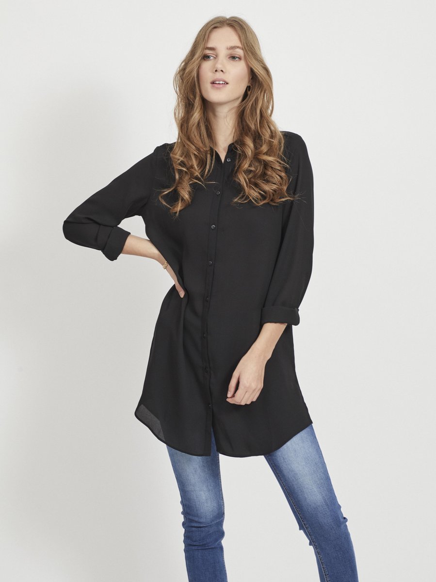VILA Maat 42 VILUCY BUTTON L/S TUNIC - NOOS Dames T-shirt